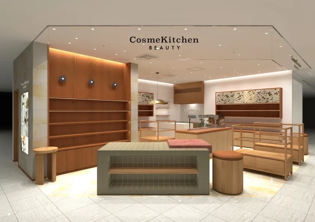 タカシマヤゲートタワーモール3階にあるCosme Kitchen BEAUTYの外観(2025年5月時点)