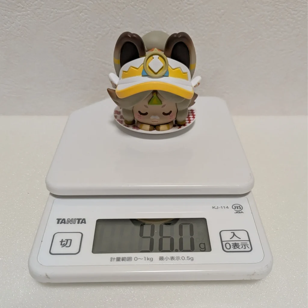 2025年の原神×スシローコラボのミニフィギュアのカチーナの重さ