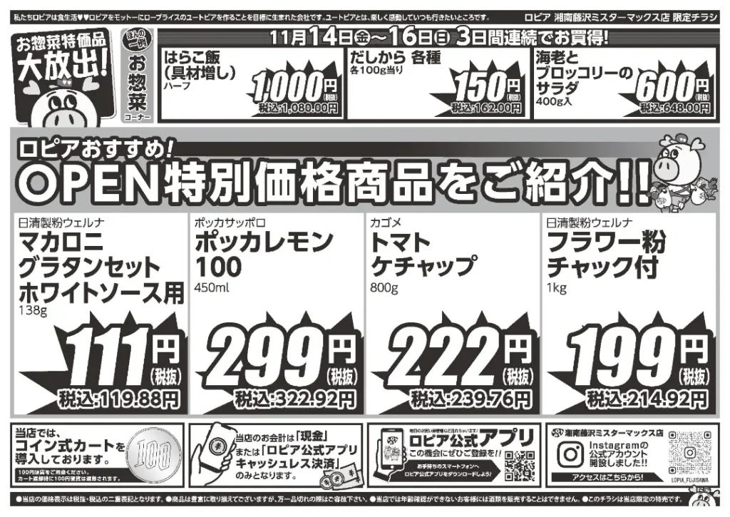 ロピア 湘南藤沢 ミスターマックス店のチラシ