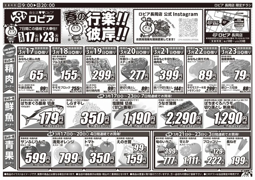 ロピア 長岡店の最新チラシ