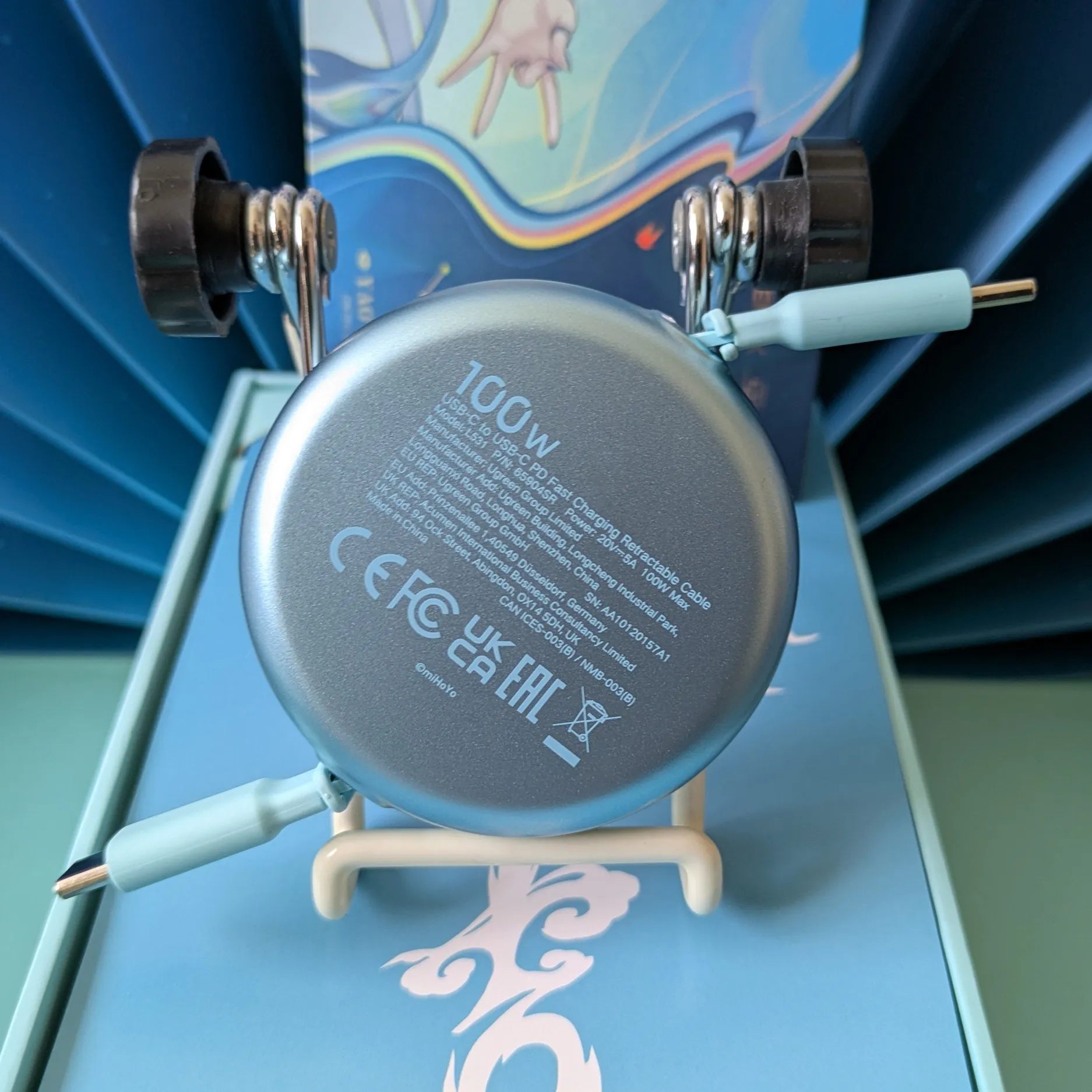 UGREEN×崩壊スターレイルのUSB-Cケーブル背面のデザイン